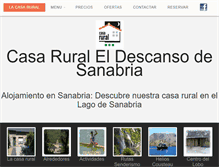 Tablet Screenshot of casalagosanabria.com